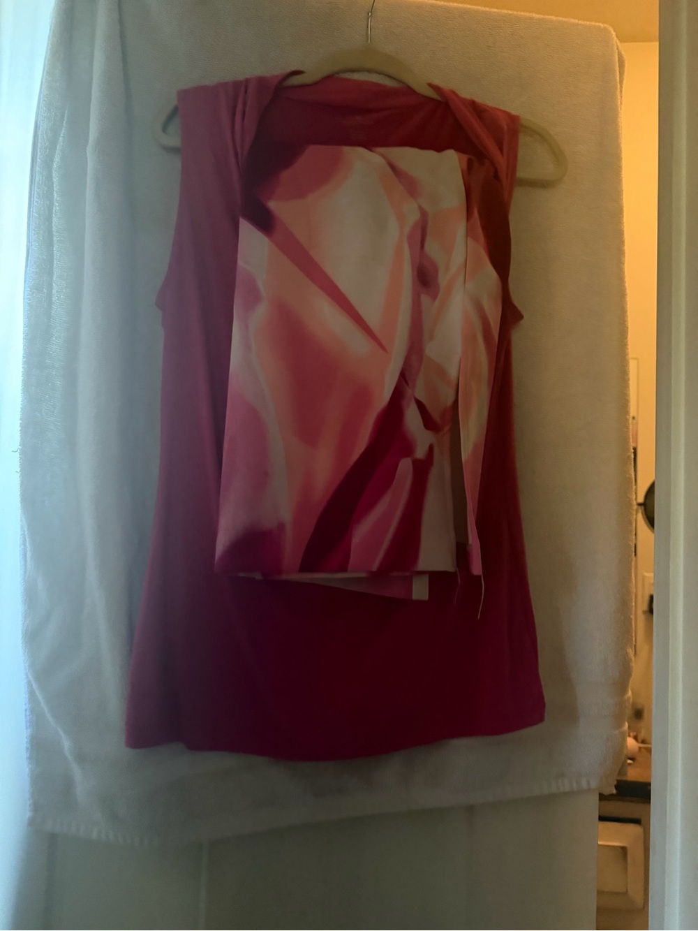 Worthington Sleeveless Draped Cowl Neck Camisole - Hot Pink